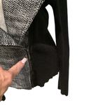 Anne Klein Black and White, Gray Women's Zipper Blazer WORN ONCE Size M Photo 2