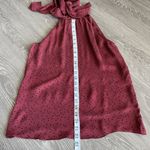 L'Agence L’Agence Top Womens Small Sleeveless Polka Dot Red Tie Neck Photo 5