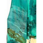 Vintage 90s CAROLE LITTLE Womens S 4/6 Maxi Skirt Set Colorful Lined Wrap Top Green Photo 5