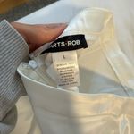 White rhinestone fringe crop top and skirt set Size L Photo 5