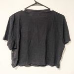 True Religion  Size Medium Black Oversize Buddha Short Sleeve Bella Crop Photo 5