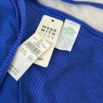 Aerie  Shine Rib Bikini Royal Blue Photo 3
