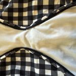 Adore Me  Gingham White & Black One Piece Swimsuit Ruched Size 0X Photo 6