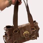 Nine West women’s brown vintage retro handbag purse SkU 6177 Photo 12