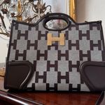 H by Halston Halston Monogram bag tote bag with strap elegant rare H letter monogram Photo 0