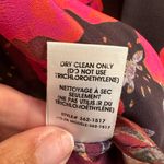 Nanette Lepore  Watercolor Mirror Image Floral Roses Silk Blouse Top Size 2 XS Photo 11