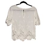 Allison Collection New York Cotton Embroidered Blouse, Sz M Size M Photo 3