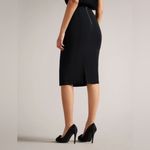 Ted Baker NEW  London RAEES High waisted Classic Black midi Pencil Skirt sz 4 Photo 2