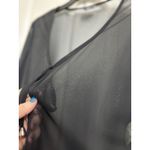 My Michelle Vtg 90s  Black Sheer Duster Medium Witchy Whimsigoth Fairy Goth Photo 8