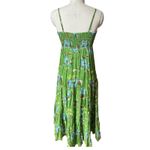 ALÉMAIS NWT Hotel Lamu Midi Dress Women’s Size 8 Green Print Resort Vacation Photo 4