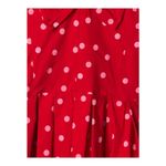 GOWN TOWN Red Polka Dot Dress Fit and Flare Bow Pin Up Retro 50s Size Medium NWT Photo 5