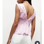 Veronica Beard New Evra Peplum Top in Barely Orchid size 8 Photo 1