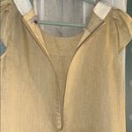 Calypso St. Barth  Size L Beige Linen Dress with Sequined Neckline Photo 9
