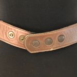 Cache  Dark Leather Bronze embroidery Multi Color METAL HARDWARE 1 1/4" Wide Belt Photo 2