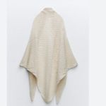 ZARA NWT RIPPED KNIT CAPE Cardigan Neck Warmer Photo 2