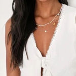 Lulus Lively Beauty White Tie Photo 0