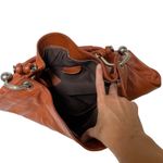 Vicenzo brown leather extra large hobo bag Melissa artsy work commute shoulder Brown Size XL Photo 6