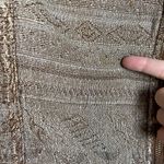 Free People Brown Ikat Tapestry Asymmetrical Zip Short Jacket size 4 Moto READ Photo 12