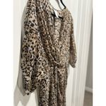 Swimsuit Cover Large Animal Print Time & Tru Sheer Twist Summer Beach Vacay Photo 2
