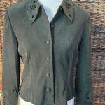 Karin Stevens Olive Green Blazer 12P-NWOT Photo 0