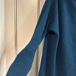 We The Free  Kitty Thermal Deep Blue Cowl Neck Sweater Photo 2