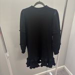 Sundays Anthropologie Black Ruffle Balloon Sleeve Dress Photo 7