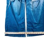 American Eagle Curvy Super High Rise Baggy Wide Leg Jeans 2 Short Distressed Blue Photo 6