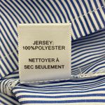 Design Lab Lord & Taylor Off Shoulder Tie-Front Stripe Dress Blue & White sz SP Photo 7