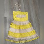 Foxiedox  Charming Yellow Lace woman’s Dress 👗💛 Photo 2