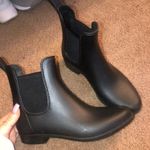 A New Day Black short rain boots  Photo 0