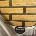 Bebe  Silver Midi Slip Dress Size Small Photo 6