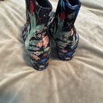 Vince Camuto  Black Floral Embroidered Heeled Boots Photo 3