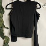NWT Sexy Couture crop top size S/M open shoulder long sleeve gold star detail Photo 7