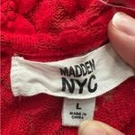 Steve Madden Madden Y2K Velvet Floral Burnout Lace Cropped‎ Bell Sleeve Button Cardigan Large Photo 6