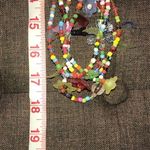 CHUNKY RAINBOW FUN MULTI STRAND LONG NECKLACE Photo 2