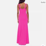 Betsy and Adam  Hot Pink Prom Dress Photo 1