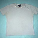 DENIM & Co. short sleeve stretchy crewneck top size L Blue Size L Photo 0