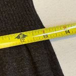 Calvin Klein  Gray Knit Short Sleeve Tier Turtleneck Dress Ruffle Bottom Trendy # Photo 6