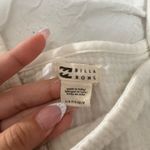 Billabong  White Linen Cropped Tank Photo 1