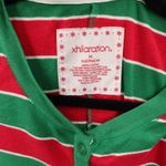 Xhilaration  Stripe Red Green Cotton Adult Holiday Christmas Jumpsuit Pajama M Photo 5