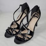 Fergalicious Patent Leather Black Strappy Heel Sandals By  Fergie Maya Size 9M Photo 1