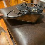 Tory Burch Leather Wedge Slingback Sandals  Size 7.5-8 Photo 5