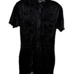 Monrow Black Velvet Shorts Romper‎ nwt Size XS Photo 0