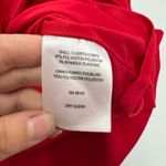 London Times  Dress Womens Size 10 Red Sleeveless Ruffle Tulip Hem Photo 6