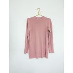 Cotton Citizen Tokyo Long Sleeve Mini Dress Size Small Pink Lightweight Preppy Photo 3