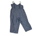 Old Navy  Blue Jumpsuit Chambray Linen Blend Adjustable Straps Plus Size XXL NEW Photo 2