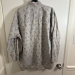 Forenza  Women's L Grey Blue Aviation Oxford Shirt Button Down Casual VTG  Rare Photo 4