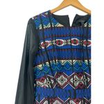 J.Crew  | 6 | Metallic Sheer Long Sleeve Dress Short Women's Silver Blue Photo 3