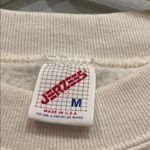Jerzees Floral off white embellished 90’s Sweatshirt medium Photo 3