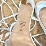 Schutz Jhessy White Leather Lace-Up Heels Size 6.5B Photo 9